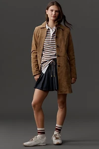 BLANKNYC Suede Dirt Bike Trench Coat