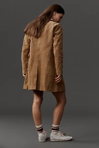BLANKNYC Suede Dirt Bike Trench Coat