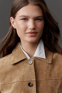 BLANKNYC Suede Dirt Bike Trench Coat