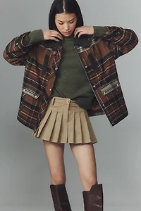 BLANKNYC Situationship Plaid Shirt Jacket