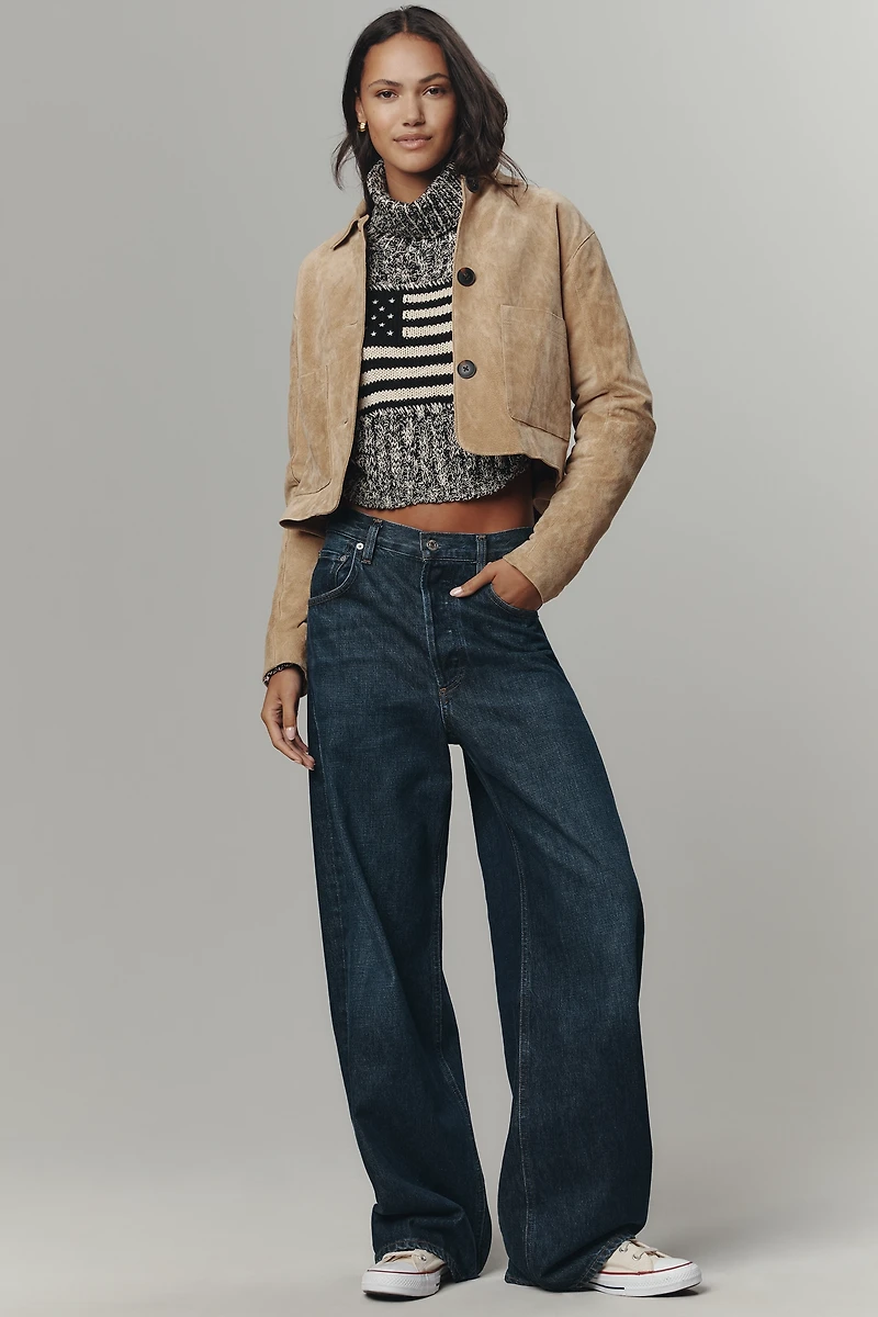 BLANKNYC Real Suede Crop Jacket