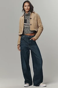 BLANKNYC Real Suede Crop Jacket