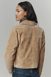 BLANKNYC Real Suede Crop Jacket