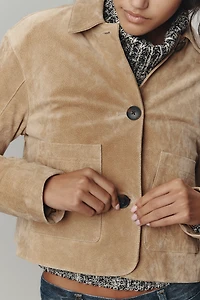 BLANKNYC Real Suede Crop Jacket