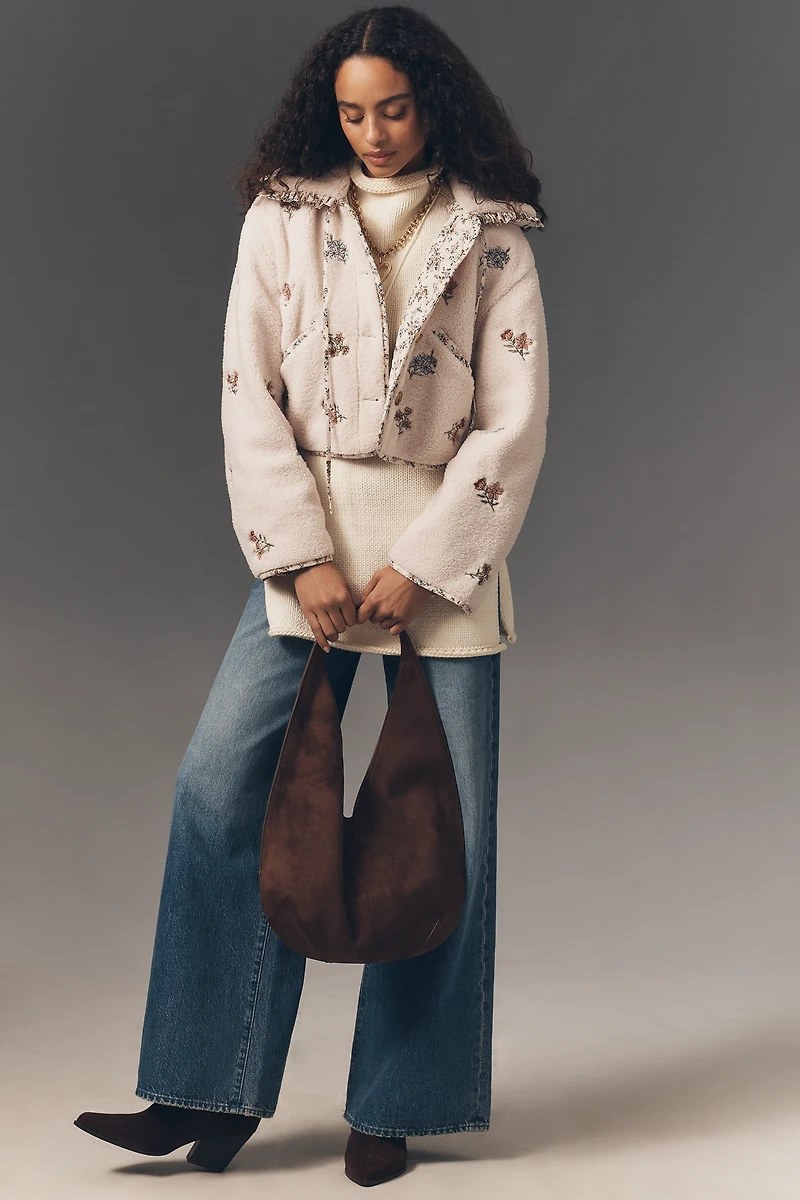 BLANKNYC Sweet Talker Sherpa Fleece Jacket