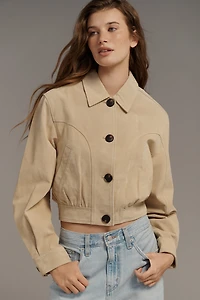 BLANKNYC Morning Latte Suede Jacket