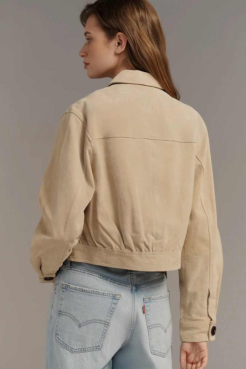 BLANKNYC Morning Latte Suede Jacket