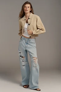 BLANKNYC Morning Latte Suede Jacket