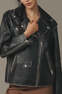 BLANKNYC Still Mine Faux Leather Moto Jacket