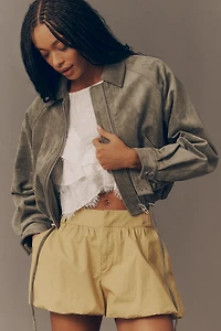 BLANKNYC Desert Sage Faux Suede Jacket