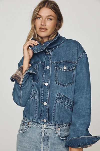 BLANKNYC Side Quest Funnel-Neck Jacket