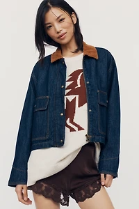BLANKNYC Out and About Cotton Denim Jacket