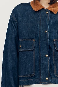 BLANKNYC Out and About Cotton Denim Jacket