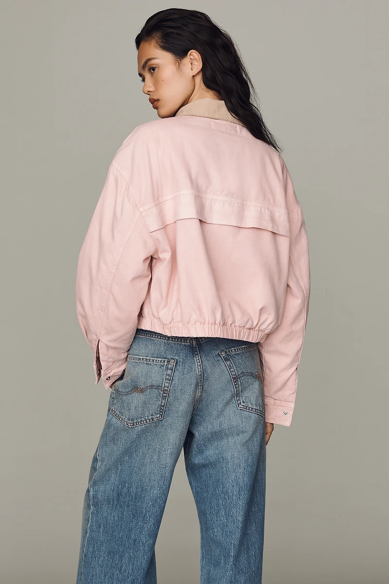 BLANKNYC Cotton Crop Bomber Jacket