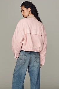 BLANKNYC Cotton Crop Bomber Jacket