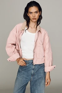 BLANKNYC Cotton Crop Bomber Jacket