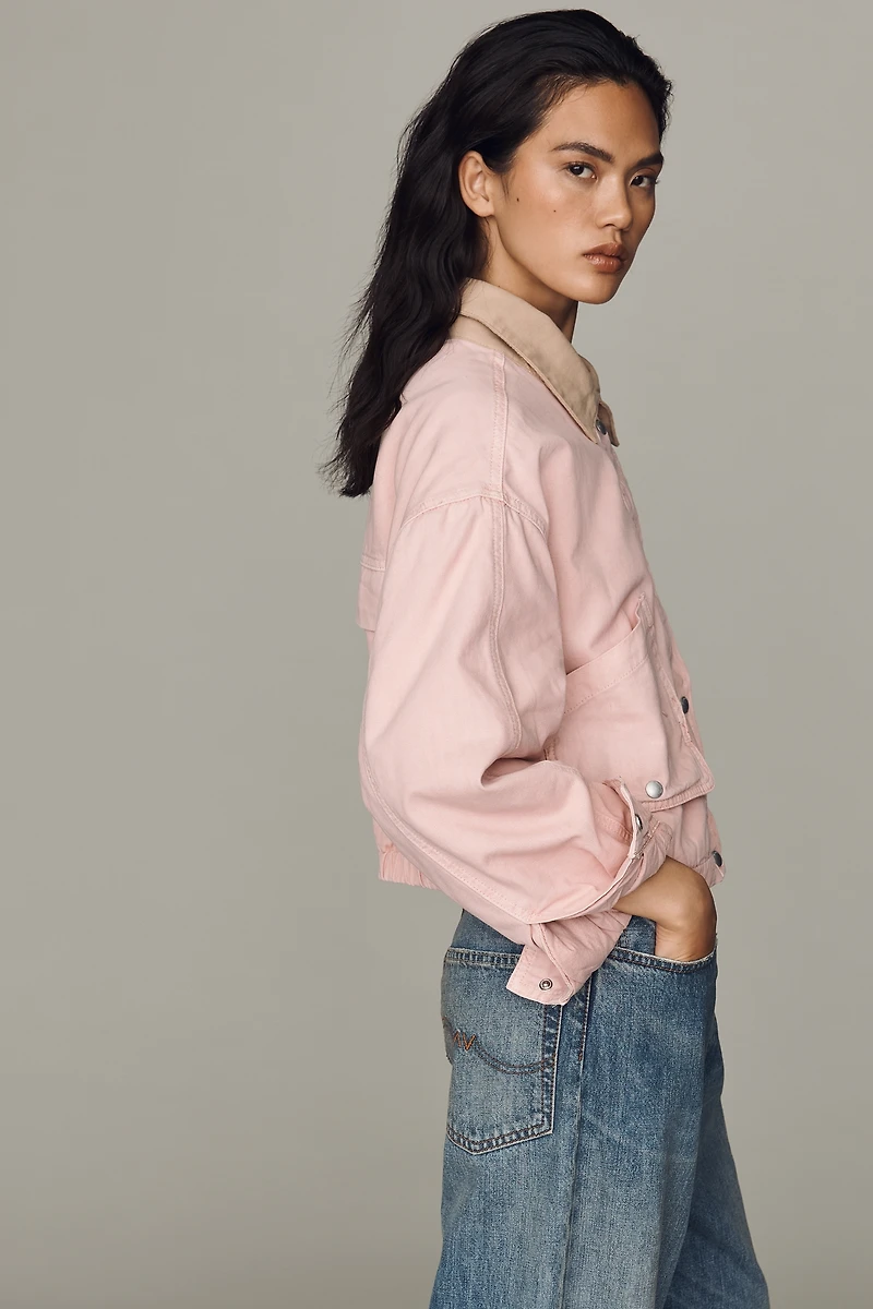 BLANKNYC Cotton Crop Bomber Jacket