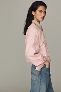 BLANKNYC Cotton Crop Bomber Jacket