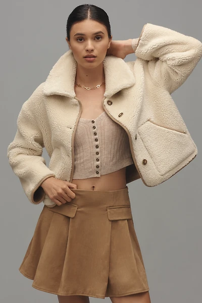 Velvet by Graham & Spencer Amara Sherpa Reversible Jacket