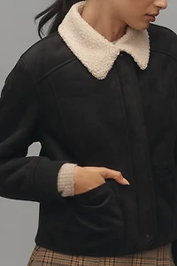 Velvet by Graham & Spencer Sherpa-Lined Jacket