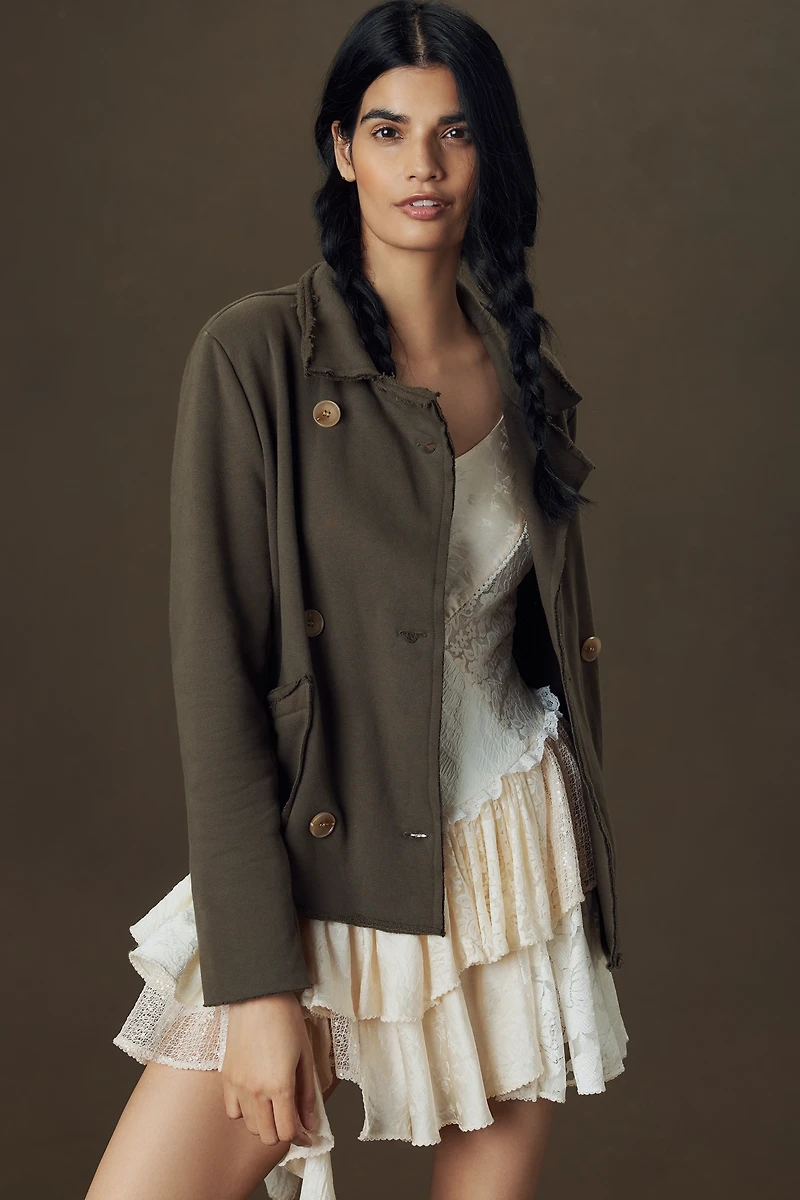 Bishop + Young French Terry Knit Blazer Jacket