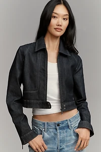 Pilcro Denim Shrunken Moto Jacket