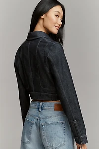 Pilcro Denim Shrunken Moto Jacket