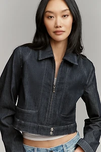 Pilcro Denim Shrunken Moto Jacket