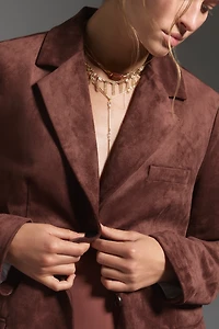Dolan Left Coast Faux-Suede Boyfriend Blazer