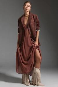 Dolan Left Coast Faux-Suede Boyfriend Blazer