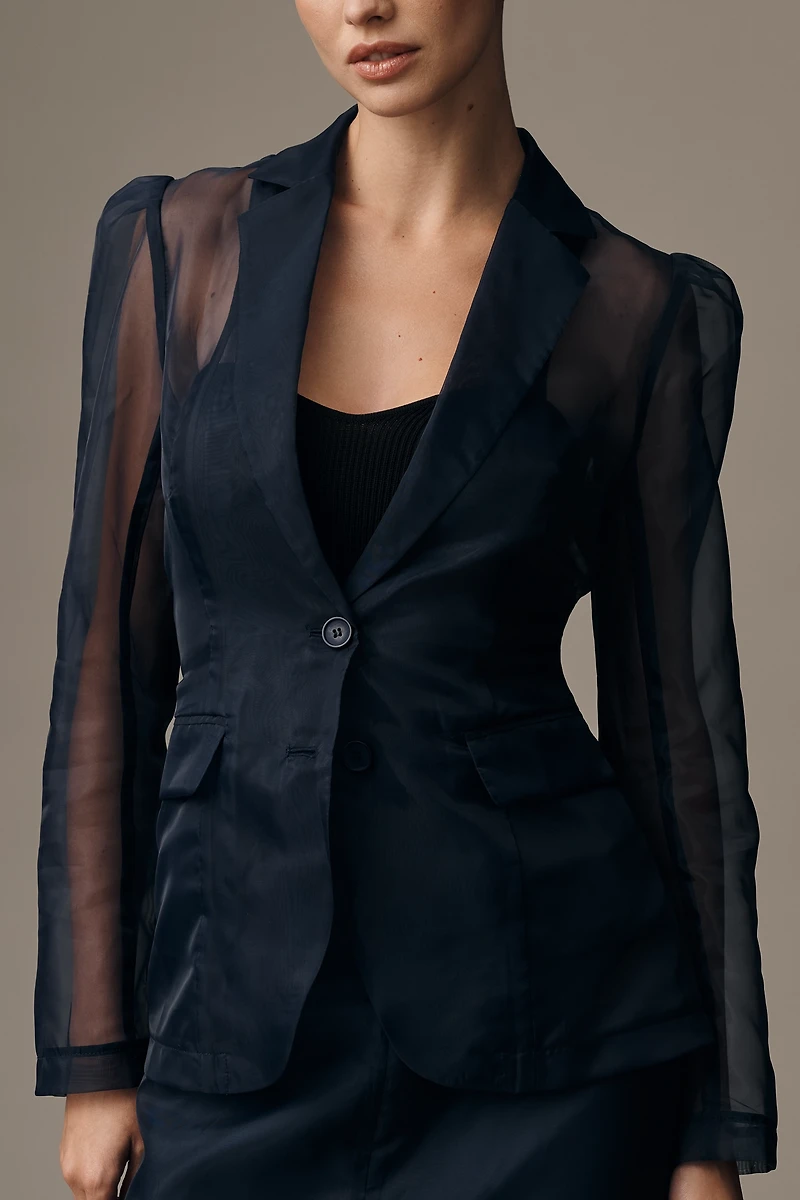 Dolan Left Coast Sheer Organza Blazer