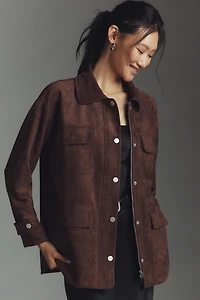 Dolan Faux-Suede Utility Jacket