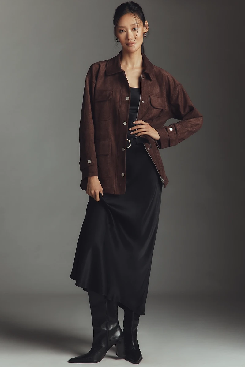 Dolan Faux-Suede Utility Jacket