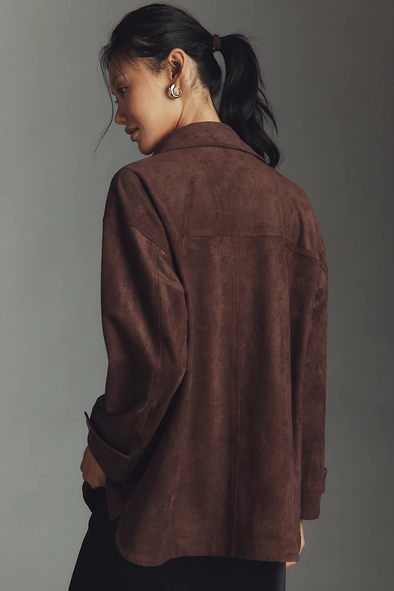 Dolan Faux-Suede Utility Jacket