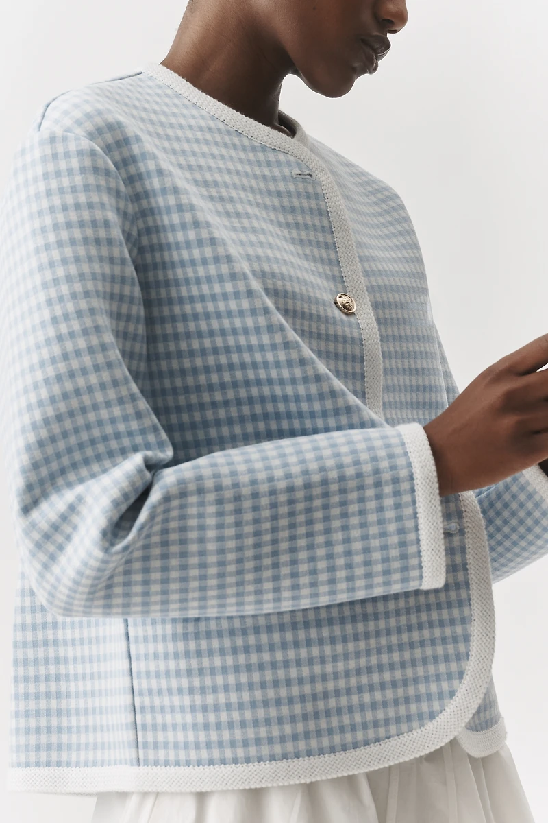 Dolan Left Coast Gingham Ponte Jacket