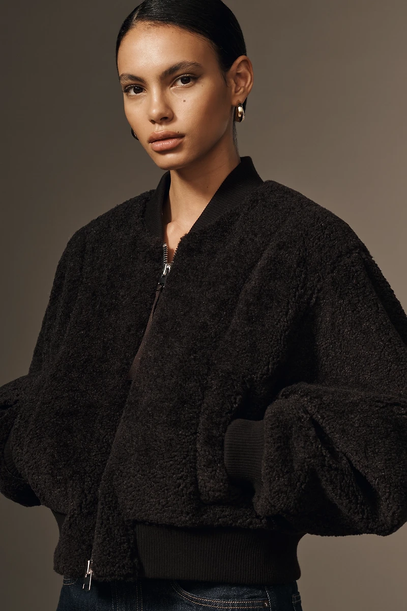 AGOLDE Iona Skye Shearling Bomber Jacket