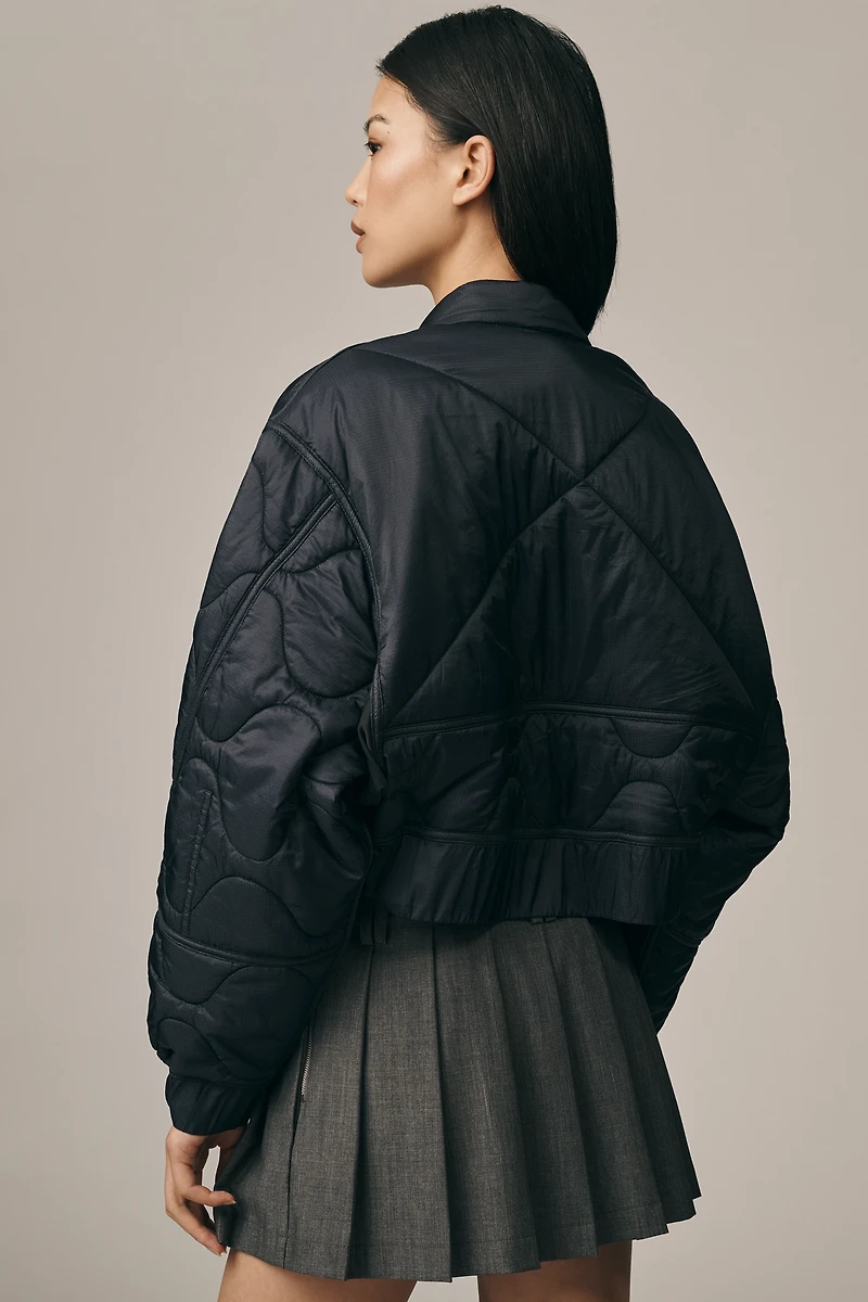 AGOLDE Iona Quilted Bomber Jacket