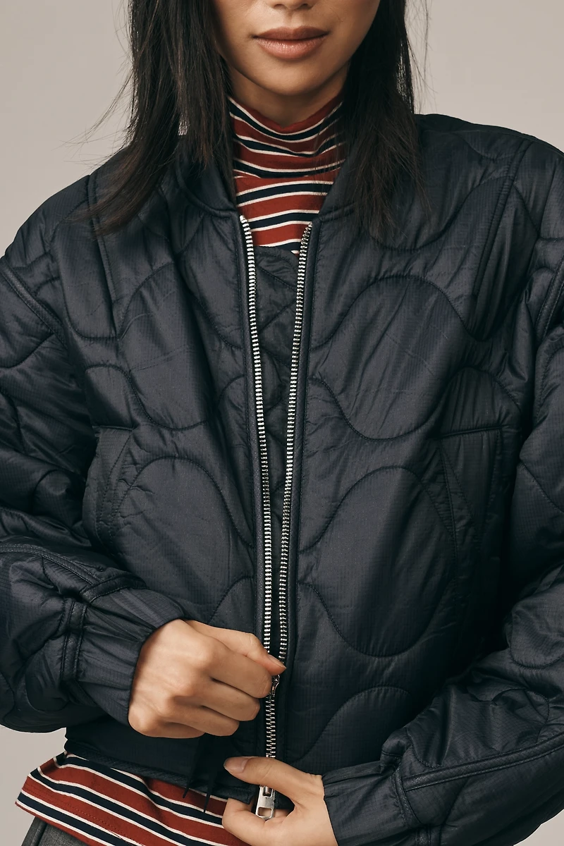 AGOLDE Iona Quilted Bomber Jacket