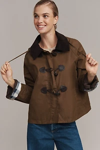 Barbour Myra Waxed Cotton Duffle Coat
