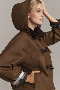 Barbour Myra Waxed Cotton Duffle Coat