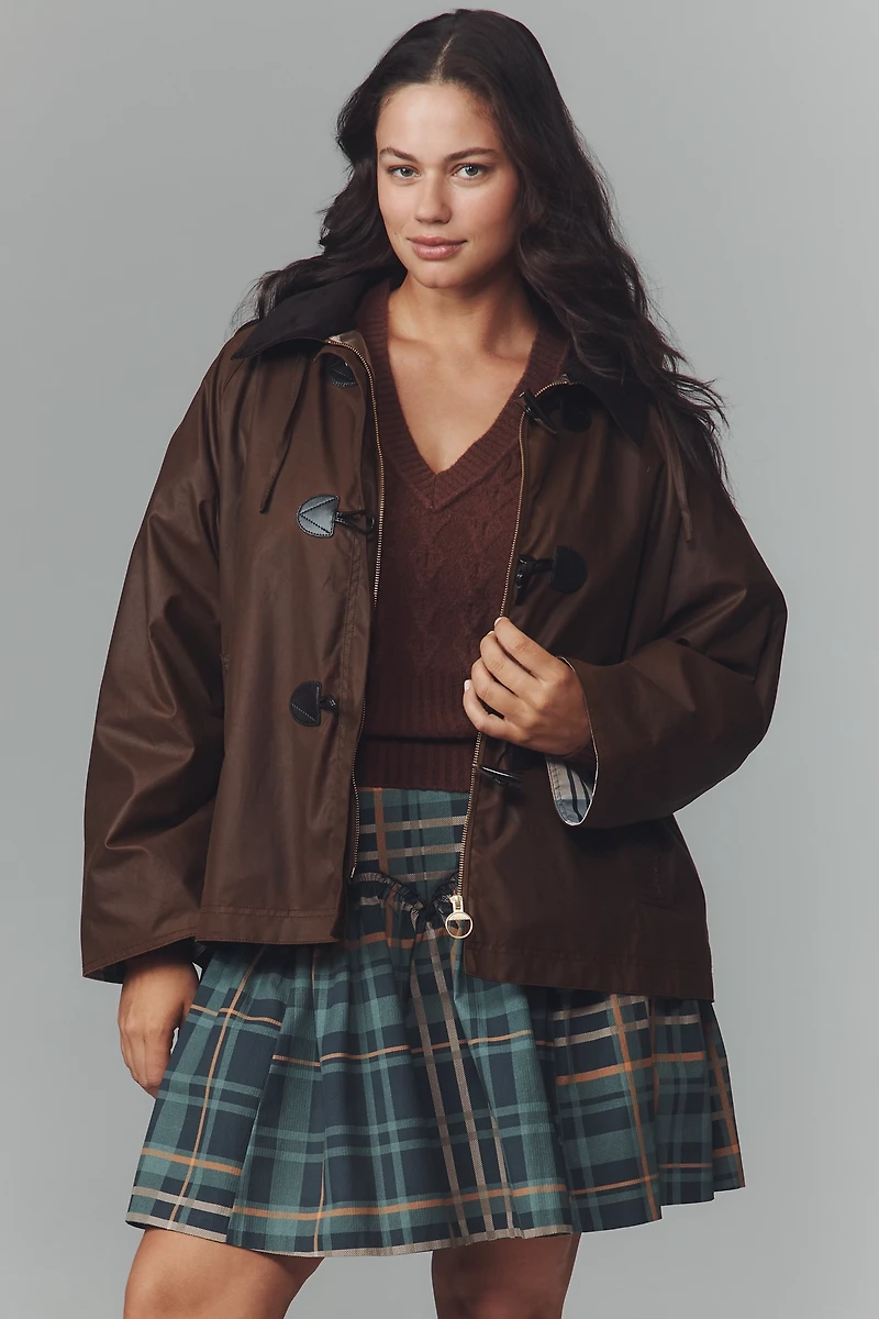 Barbour Myra Waxed Cotton Duffle Coat