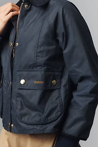 Barbour Beadnell Crop Waxed Cotton Jacket