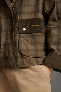 Barbour Tartan Cropped Beadnell Jacket