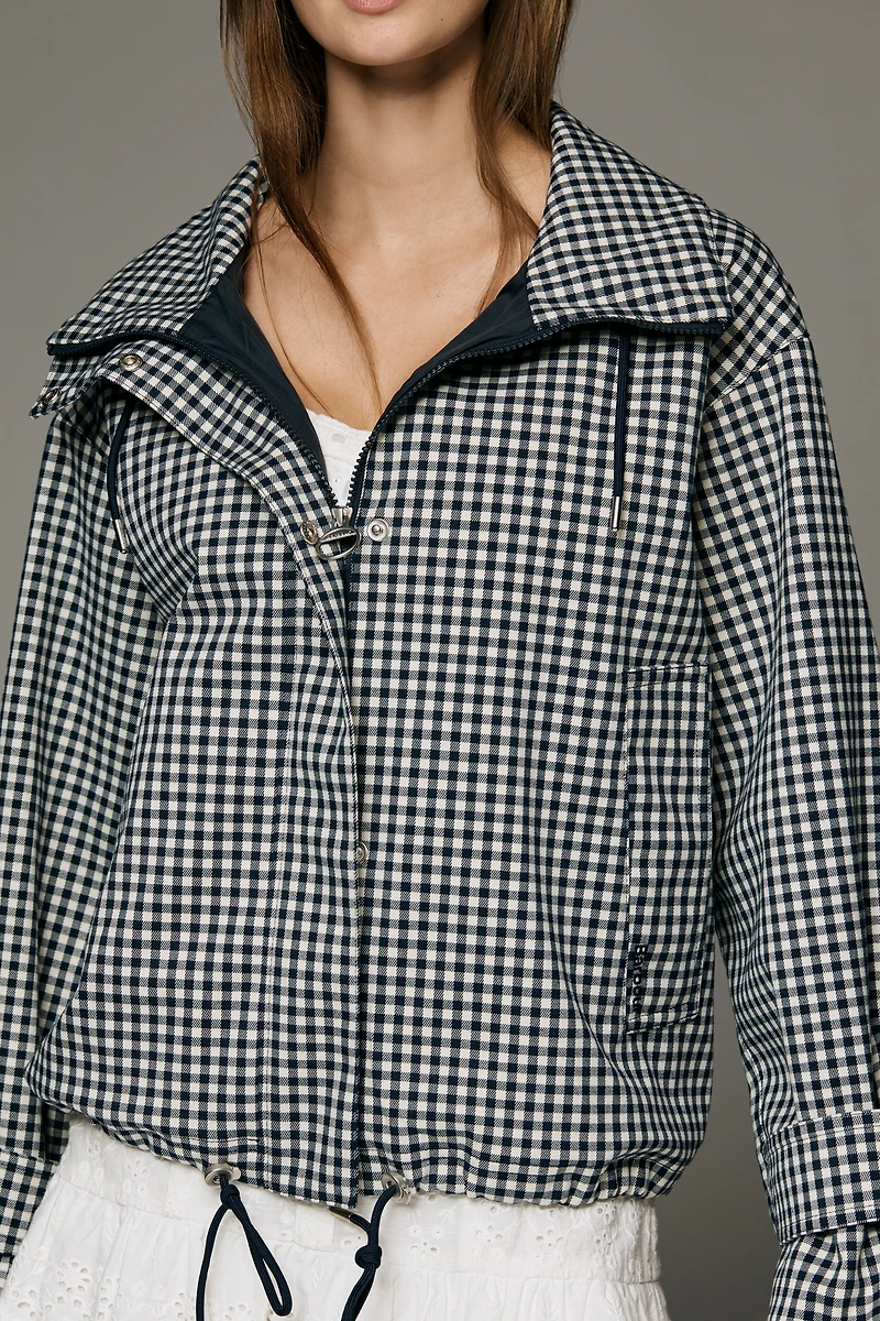 Barbour Bronwyn Check Showerproof Jacket