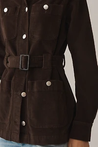 DL1961 Corduroy Belted Utility Jacket