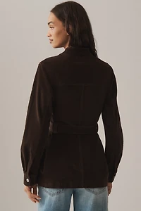 DL1961 Corduroy Belted Utility Jacket