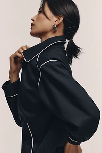 English Factory Collared Bomber Jacket
