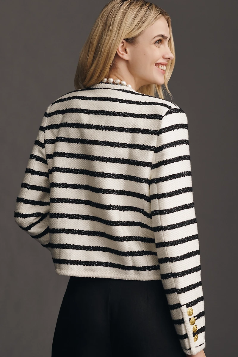 English Factory Stripe Tweed Lady Jacket