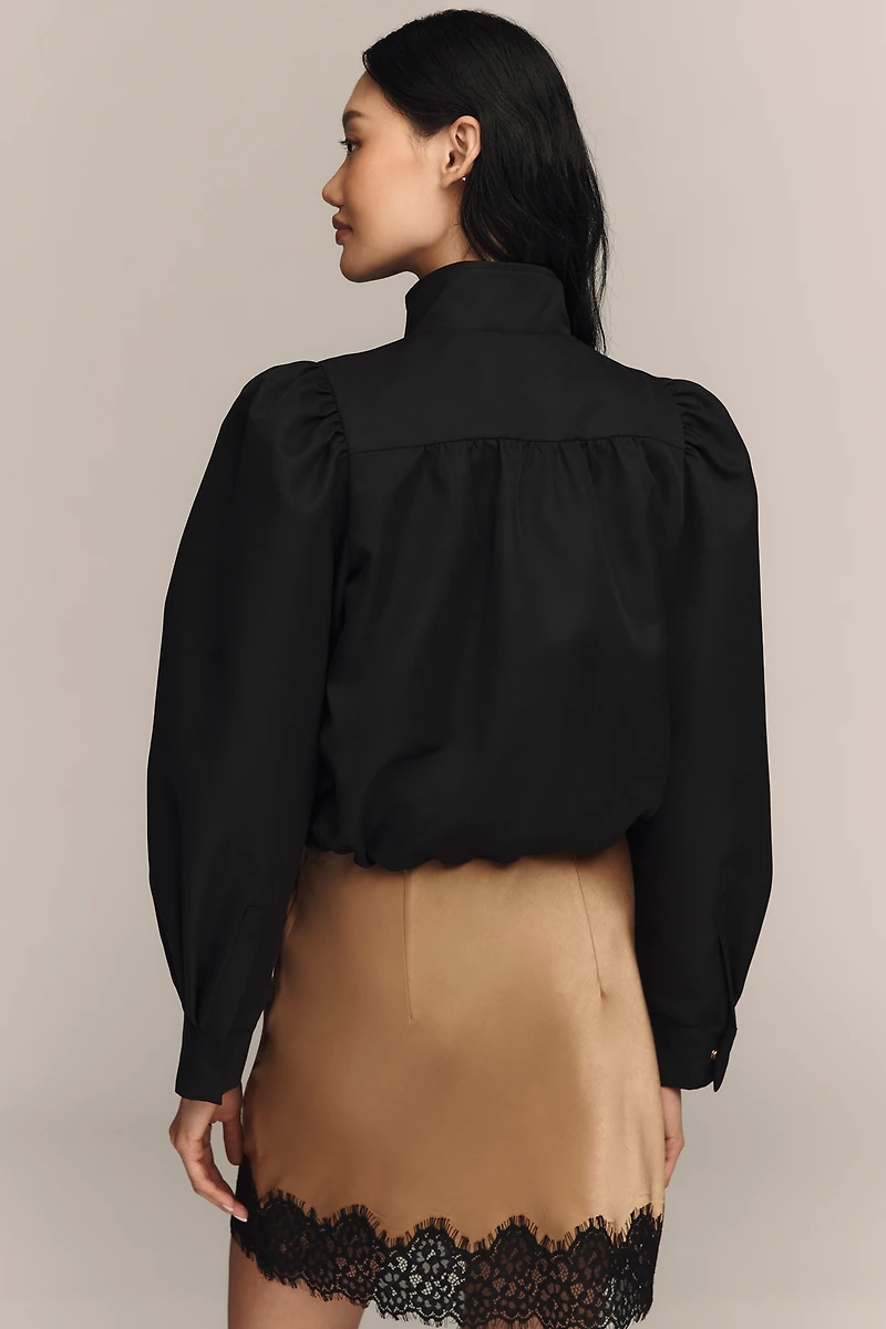 English Factory Technical Drawstring Bomber Jacket