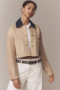 Avec Les Filles Crop Chore Jacket